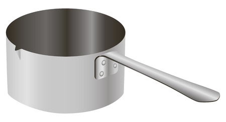 Steel beaker for culinary dosing. のイラスト素材
