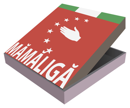 Box for the Abkhazia national food - Mamaligaのイラスト素材