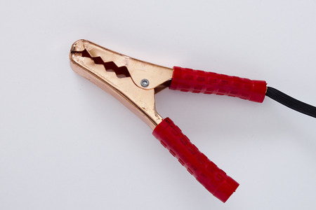 Terminal electrical cable for charging the battery.の写真素材