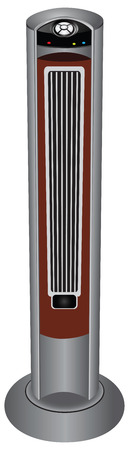 Duct fan with remote control of household. Vector illustration.のイラスト素材