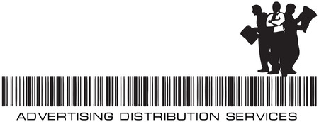 Barcode Agency - Advertising Distribution Services. Vector illustration.のイラスト素材