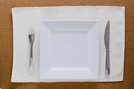 Serving Breakfast pack with a square plate.