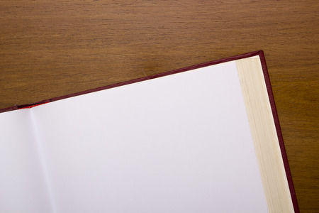 Open book with blank pages for posting information.