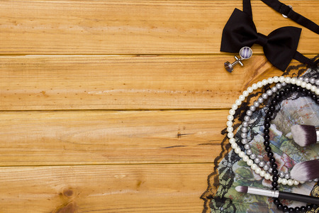 Objects defining fashion style for men and women.の写真素材