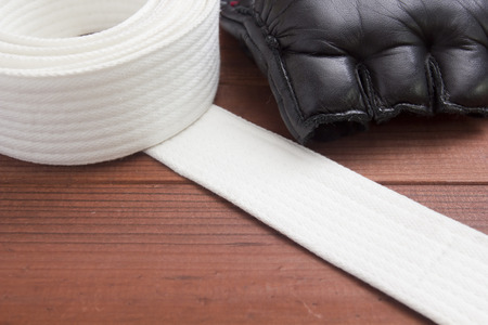 Belt - clothing accessory for karate lessons in martial arts.