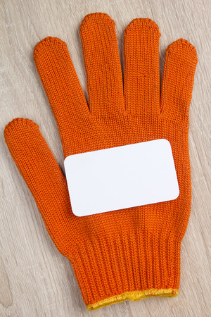 Renovation at home. Construction equipment tools protective work glove in building site.の写真素材