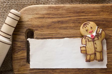 Cookies in the shape of a man, profession Manager