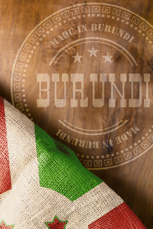 The poster for the industrial positioning of State of Burundi. Made in Burundi.の写真素材