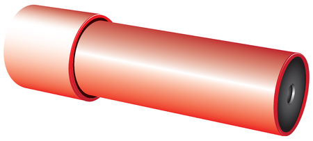 Kaleidoscope for children with multi-colored glass and mirror system.のイラスト素材