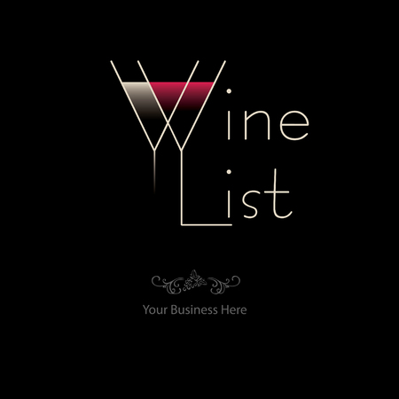 Wine list - your business here. Vector illustration.のイラスト素材
