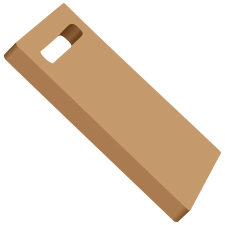 The classic rectangular wooden cutting board kitchenのイラスト素材