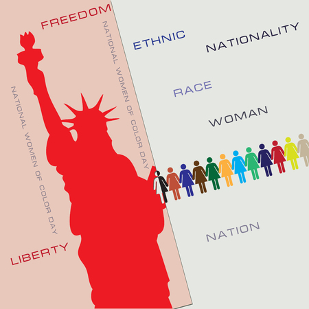 National Women of Color Day. National holiday in the United States of America
のイラスト素材