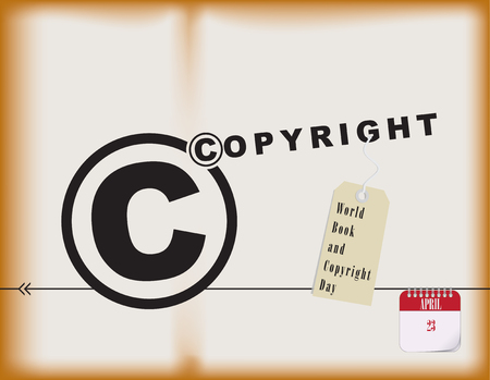 World Book and Copyright Day - holiday april. Vector illustration.のイラスト素材