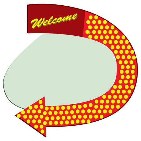 Road sign in the old style with the arrowのイラスト素材