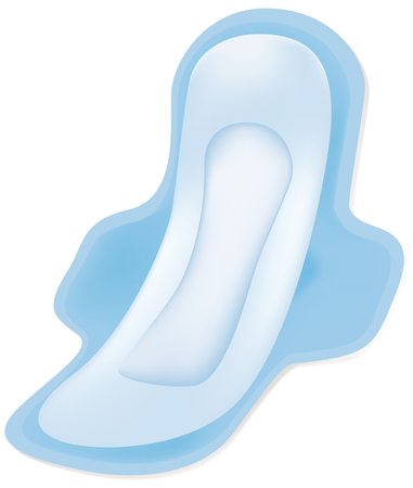 Classic sanitary napkin for women. Vector illustration.のイラスト素材
