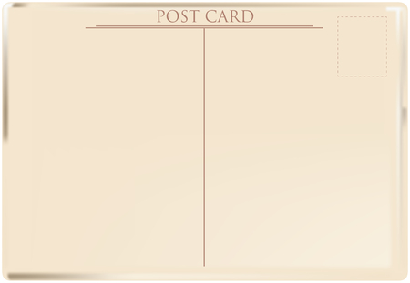 The reverse side of the old-style postcardのイラスト素材