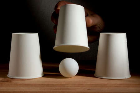 Gift in the hands of a womanの写真素材