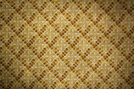 Fabric with geometric pattern as a backgroundの写真素材