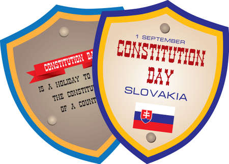 National holiday in Slovakia September 1 - Constitution Day.のイラスト素材