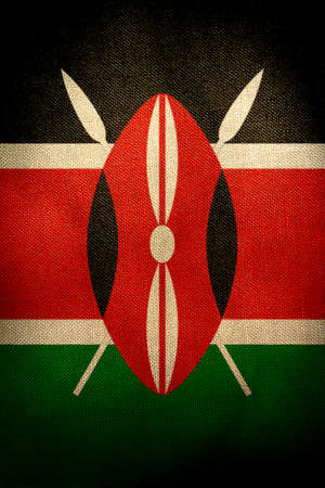 The central part of the flag of the state of Kenyaの写真素材