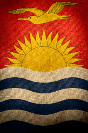 The central part of the flag of the state of Kiribatiの写真素材