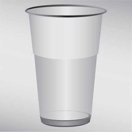 Standard plastic glass for cold drinks.のイラスト素材