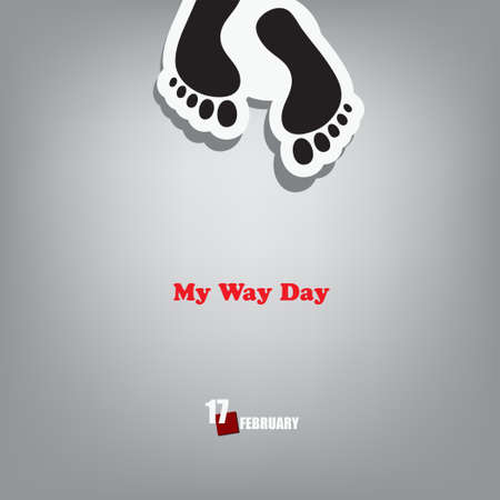 Day of Opportunities and Day of Choice - My Way Day.のイラスト素材