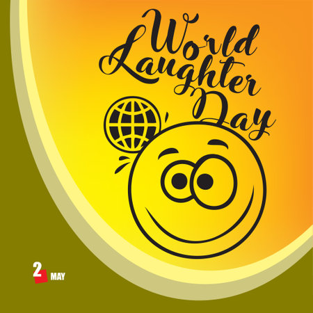 A festive event celebrated in May - World Laughter Dayのイラスト素材