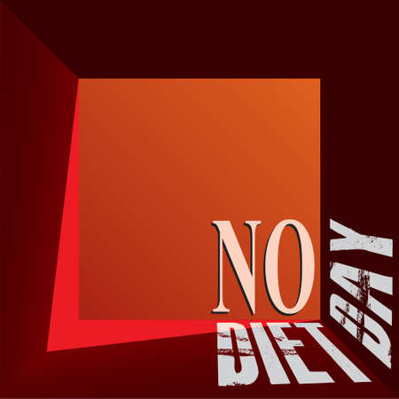 Illustration for design works of the May holiday - No Diet Dayのイラスト素材