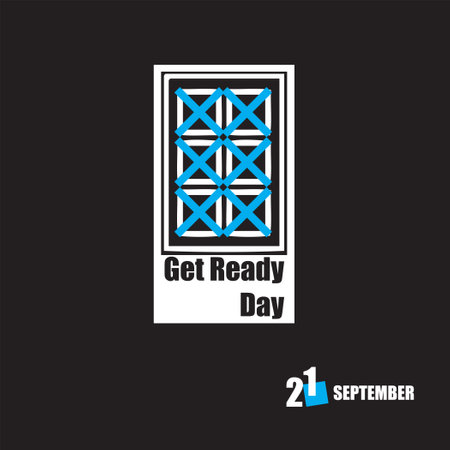 The calendar event is celebrated in September - Get Ready Dayのイラスト素材