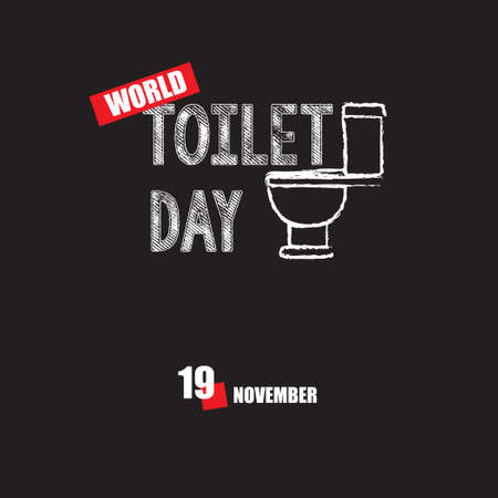 The calendar event is celebrated in November - World Toilet Dayのイラスト素材