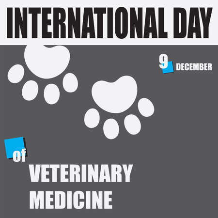 The calendar event is celebrated in December - International Day of Veterinary Medicineのイラスト素材
