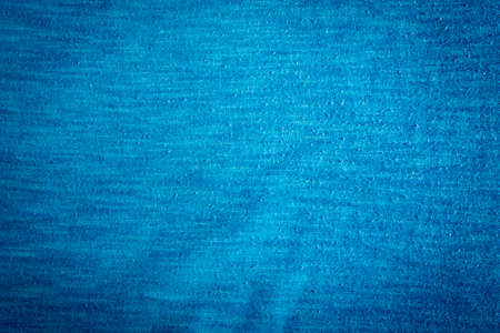 Blue fabric background close-up and fabric textureの写真素材