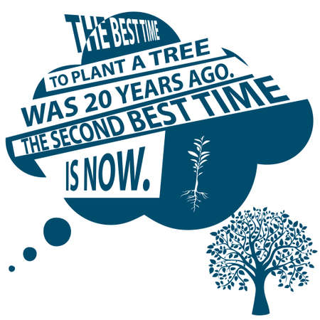 A good motivational soap is to plant a tree or do something usefulのイラスト素材