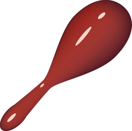 Musical instrument - maracas made of plastic. Vector illustration.のイラスト素材