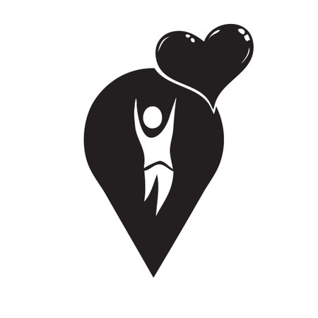 The pointer for the Giving Hearts card originates here. Vector illustration.のイラスト素材
