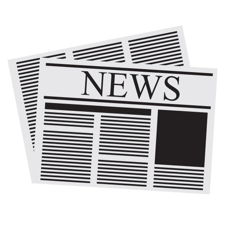 News to be printed in mass media. Vector illustration.のイラスト素材