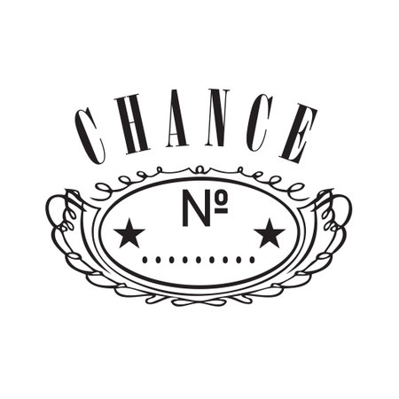 Vector illustration of creative to place your chance numberのイラスト素材