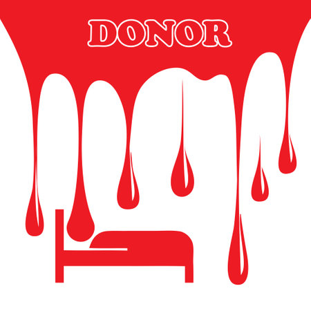 Poster for the blood donation industry - donorsのイラスト素材