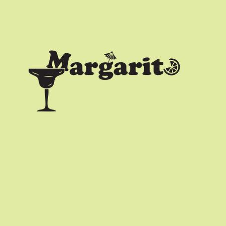 Margarita is an alcoholic cocktail based on tequila, with liqueur and lime juiceのイラスト素材