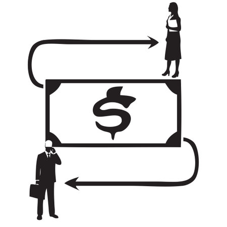 Gender equality is defined and Equal Payのイラスト素材