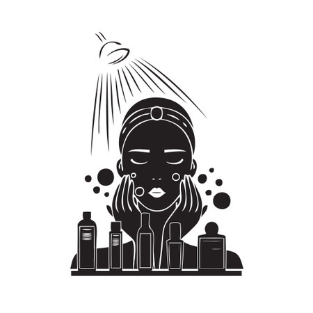 Skin and body care is an important part of the medical and cosmetic industry.のイラスト素材