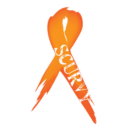 Symbolic ribbon dedicated to the dangerous disease Scurvyのイラスト素材