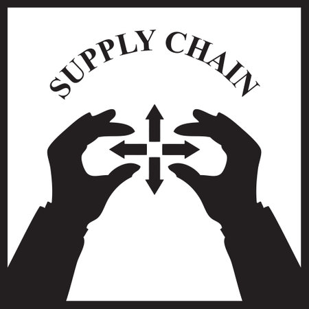 Icon for businesses that employ Supply Chain Professionalのイラスト素材