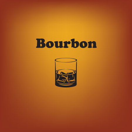 Illustration for the popular alcoholic drink Bourbonのイラスト素材