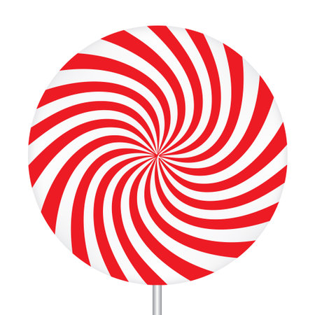 Large candy spiral for licking lollipops.のイラスト素材