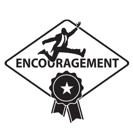 Information label associated with Encouragementのイラスト素材