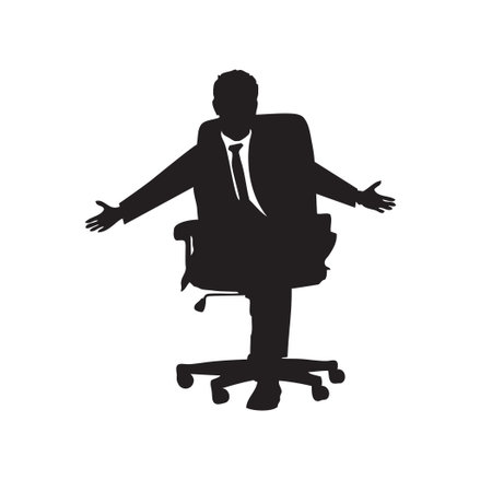 The topic is hug your boss. The boss is ready for a hug.のイラスト素材