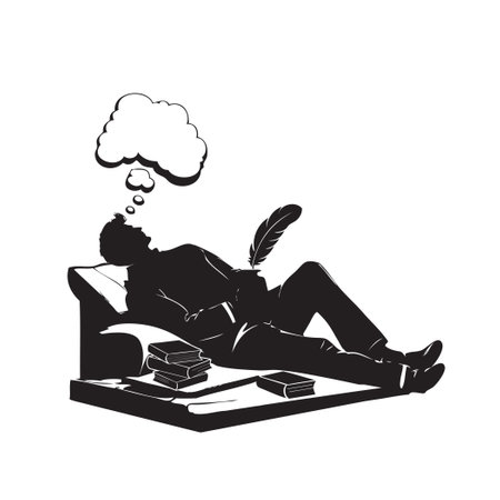 Poetry Break with your dreams. Vector illustration. Vector without AIのイラスト素材