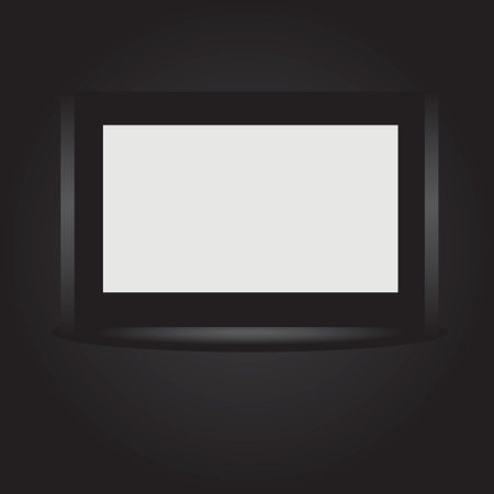 View of the screen in a cinema. Vector illustration without AI.のイラスト素材